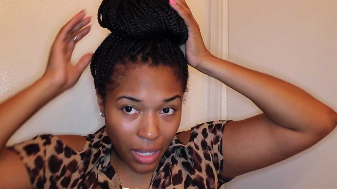 Box Braid Bun Tutorial YouTube