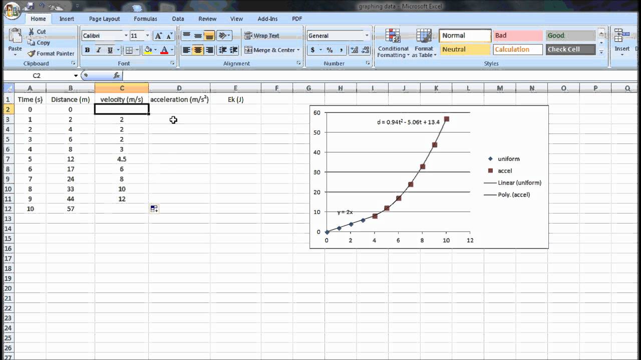 How to Calculate Velocity, Acceleration and Energy