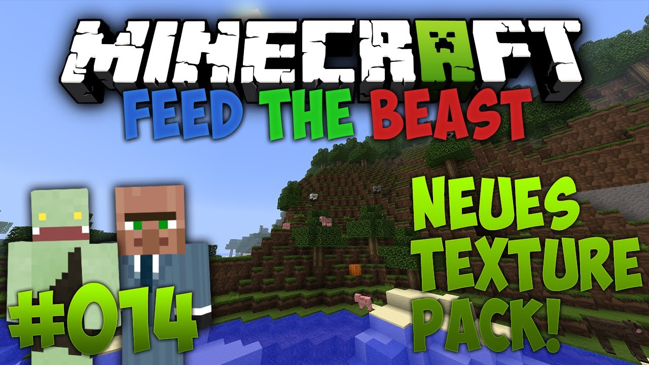 Berghaus Baustart, neues Texture Pack! Minecraft Feed The Beast 14