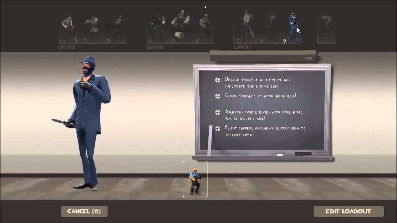 Old TF2 Class Selection Menu Sounds YouTube