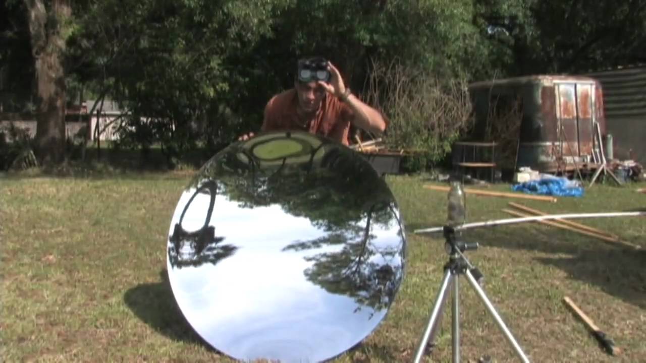 46" PARABOLIC MIRROR STEAM BOILER SOLAR POWER STEEL WOLL NANOPARTICE
