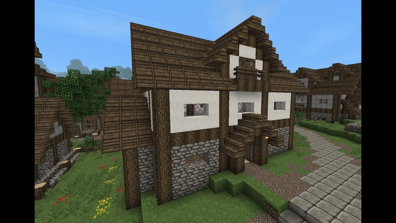 Minecraft Gundahar Tutorials Medieval House 4 YouTube