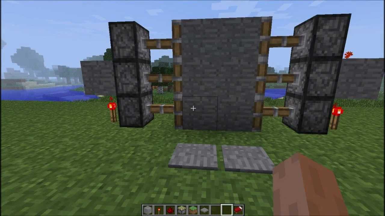 Minecraft 3 Blocks Secret Door Tutorial YouTube