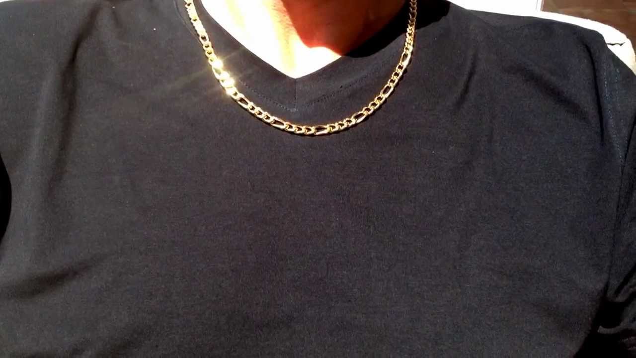 Figaro Chain Link Necklace 24 Inches Long 6mm N135 YouTube