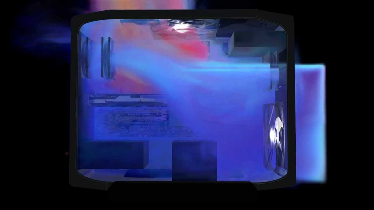 Corsair 600T Case Airflow Simulation Top Exhaust Mode YouTube