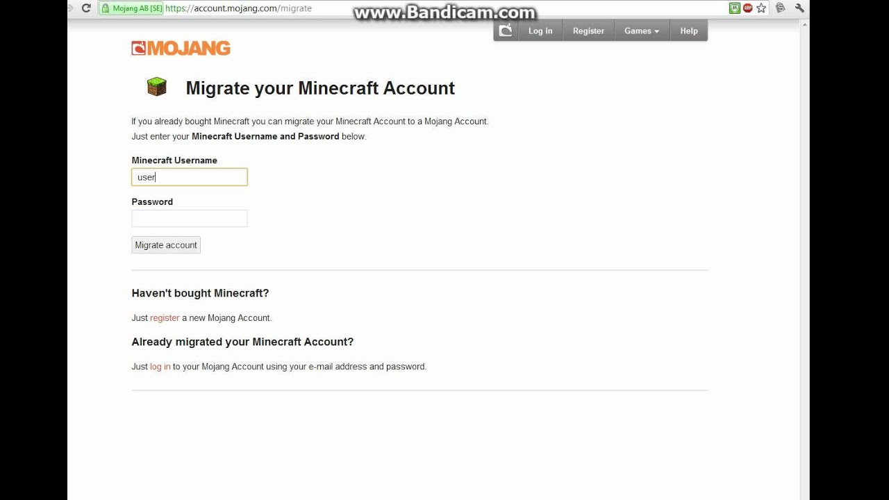 Migrate To Mojang Account Quick and Easy Solution