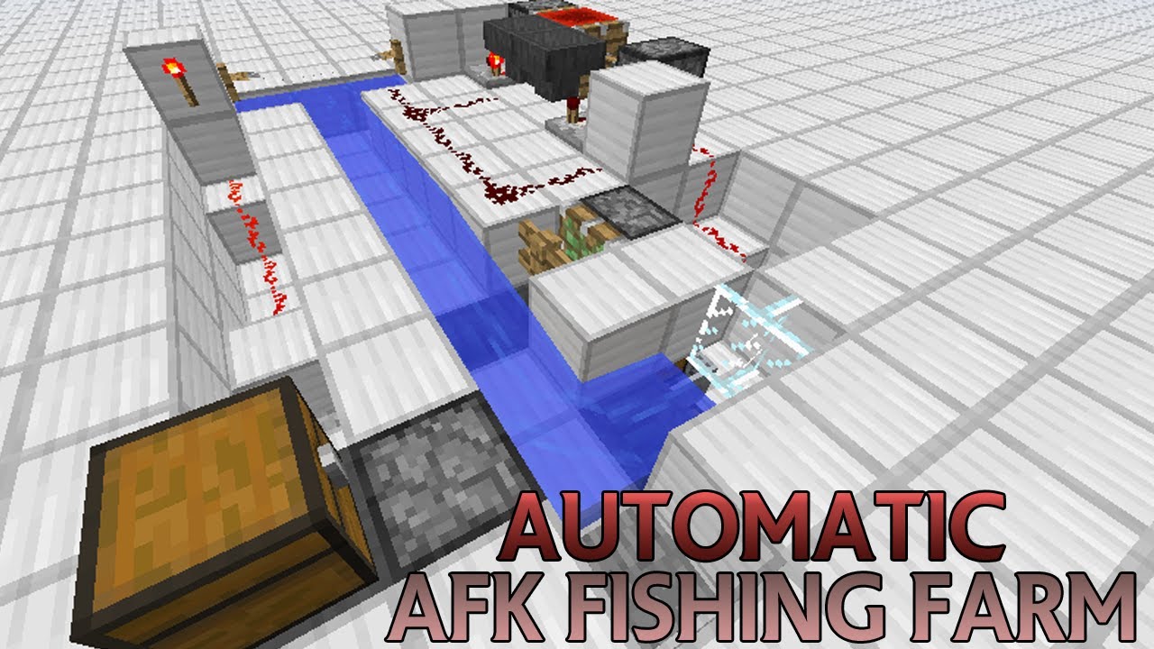 Minecraft Farm AFK Fishing Farm (works in 1.7, 1.8) YouTube