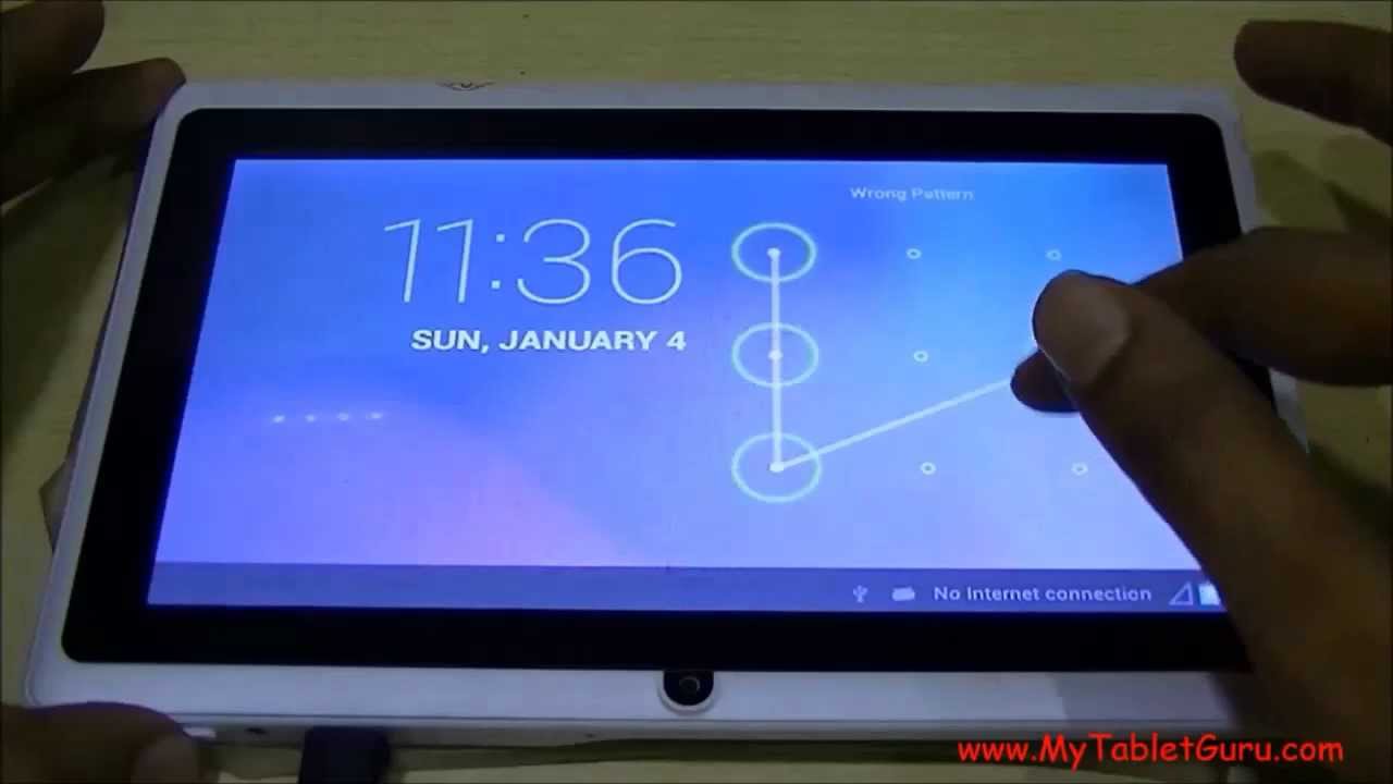Unlock Pattern Lock on Android Tablet on Single click of Button YouTube