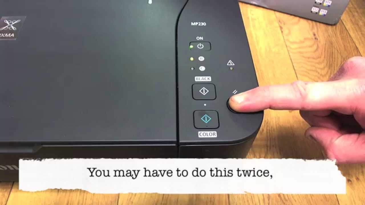 Canon MP230 Override Empty Cartridge Message [Reset Canon PIXMA Ink Cartridge] YouTube