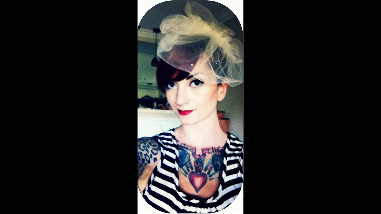 Vintage wedding hair tutorial 1960s beehive with veil by CHERRY