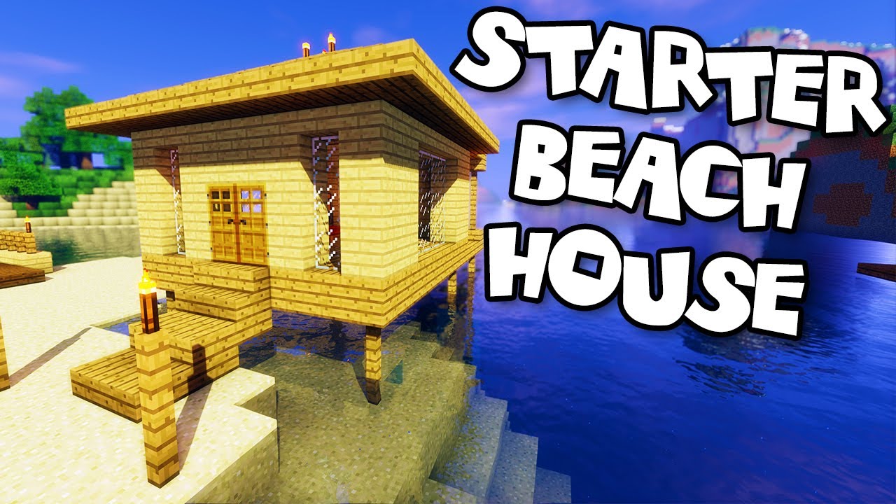 Minecraft Tutorials Minecraft Tutorial 19 How to Build a Starter Beach House (HD) YouTube