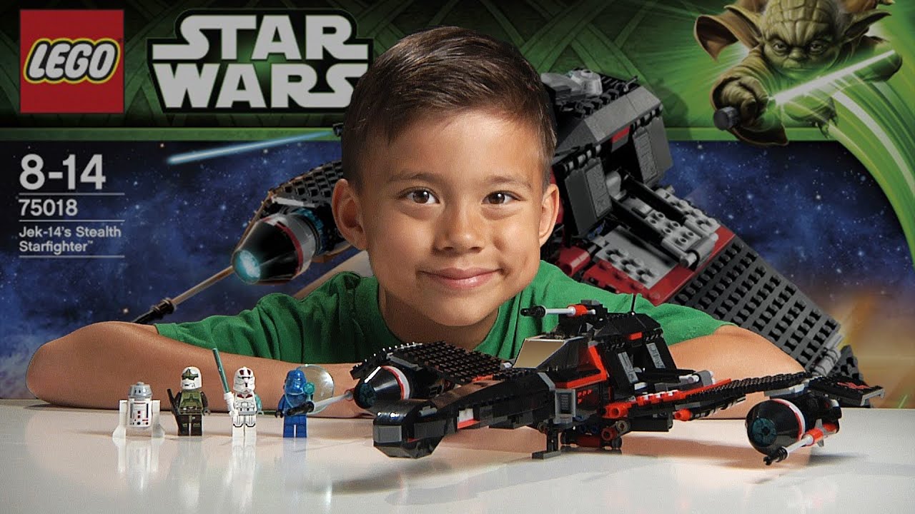 JEK14's STEALTH STARFIGHTER LEGO Star Wars Set 75018 Timelapse, Stop Motion, Unboxing