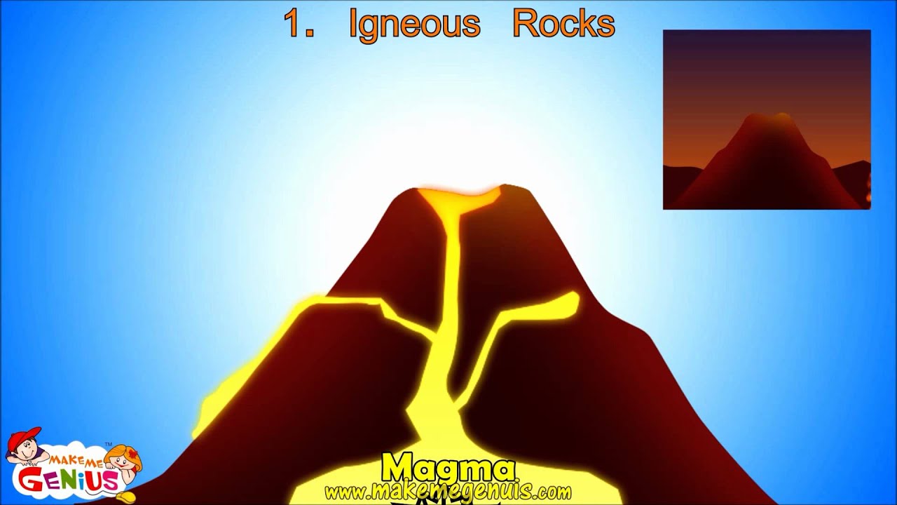 Igneous Rocks video for kids by YouTube