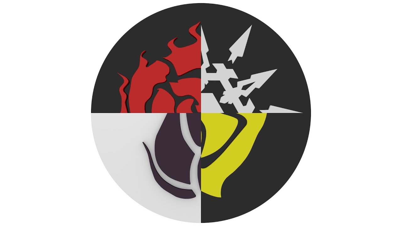 RWBY Emblems Rendered in 3D Using Blender YouTube