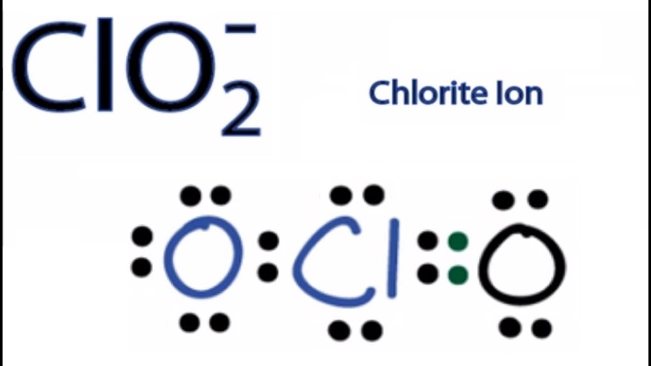 ClO2 Lewis Structure How to Draw the Lewis Structure for ClO2 (Chlorite Ion) YouTube