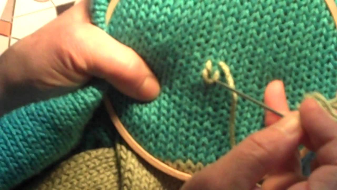Broderie Jacquard sur un tricot en jersey endroit YouTube