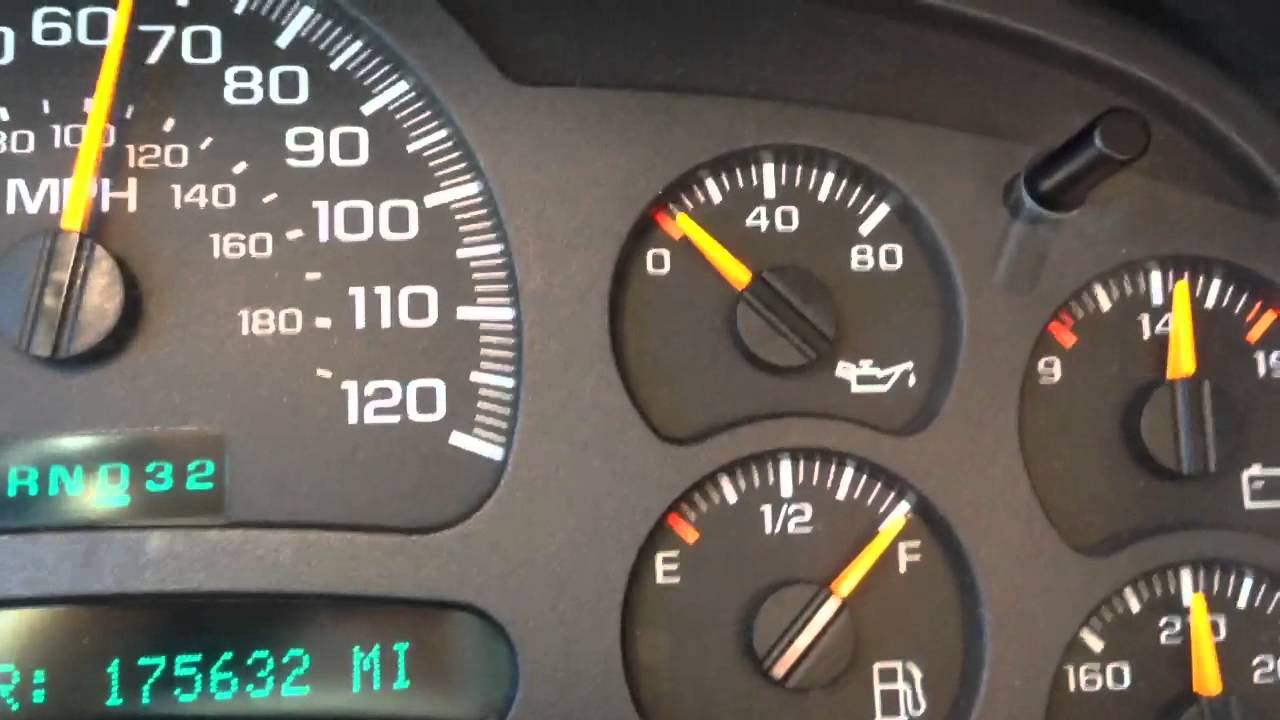 03 Chevy Silverado Oil Pressure Gauge Fluctuating YouTube