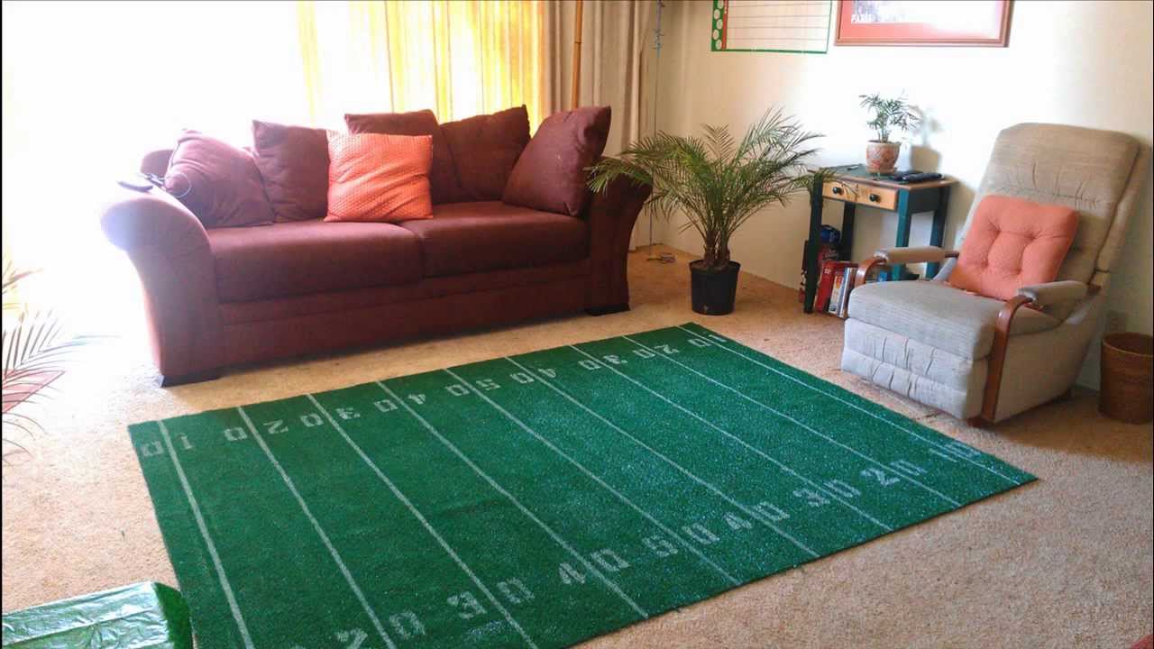 How to Make a Super Bowl Football Field Area Rug {DIY} YouTube
