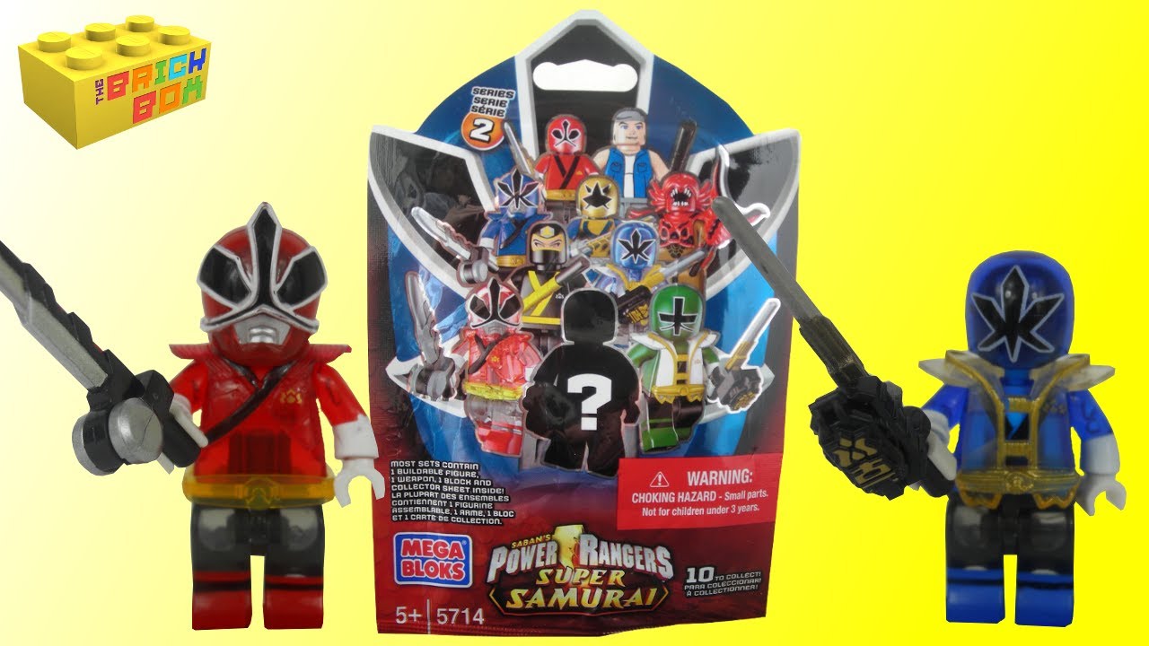 Mega Bloks Power Rangers Super Samurai Series 2 Minifigures Set Review. YouTube