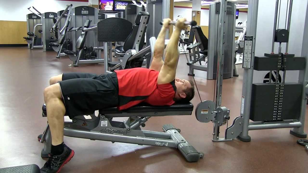 Lying Overhead Reverse Grip Cable Tricep Extension YouTube
