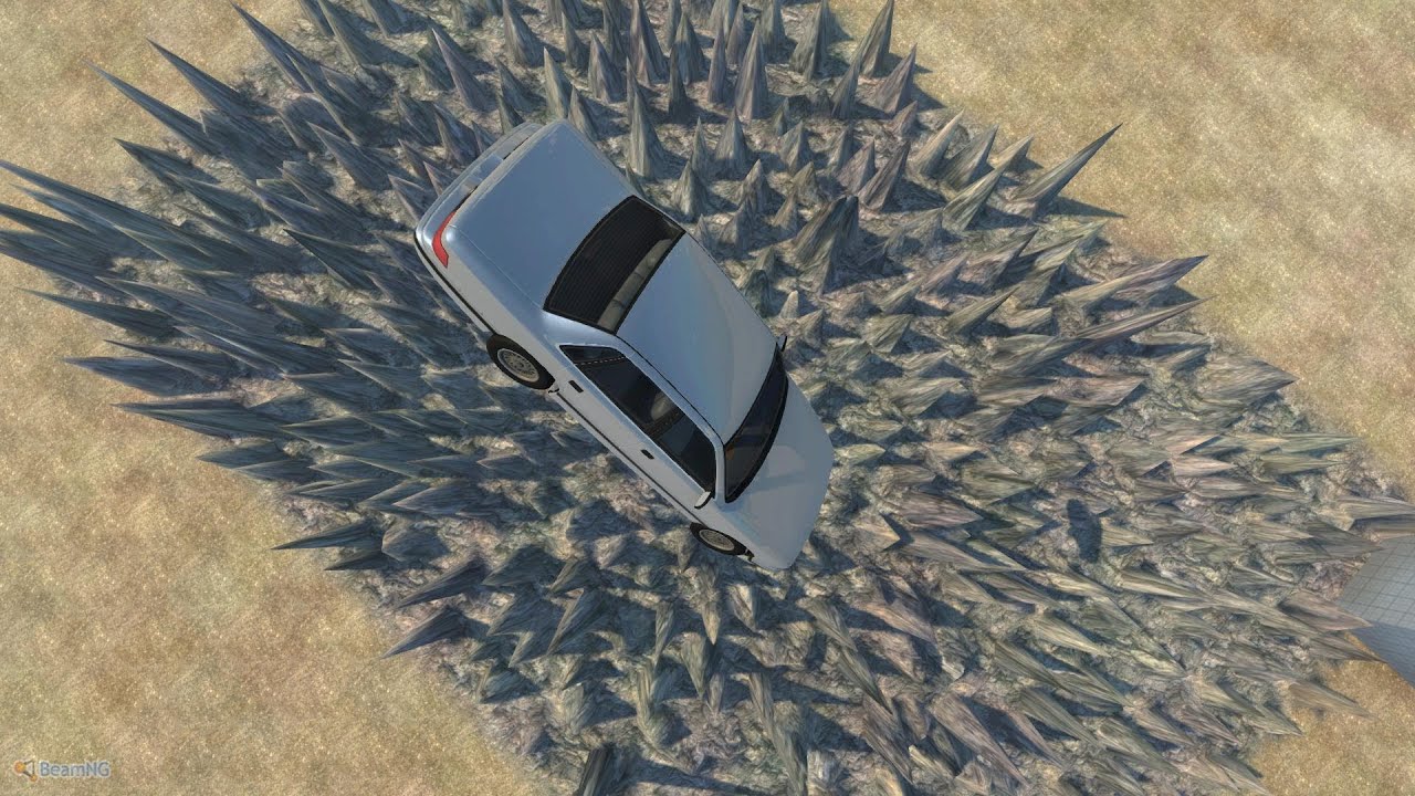 BeamNG Drive Alpha Crash Testing Stairway to hell & Pit of Death 7 HD