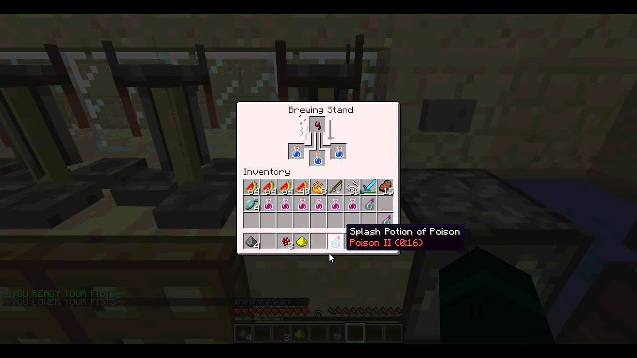 MInecraft How to Make a Splash Potion of Poison II How To's Episode