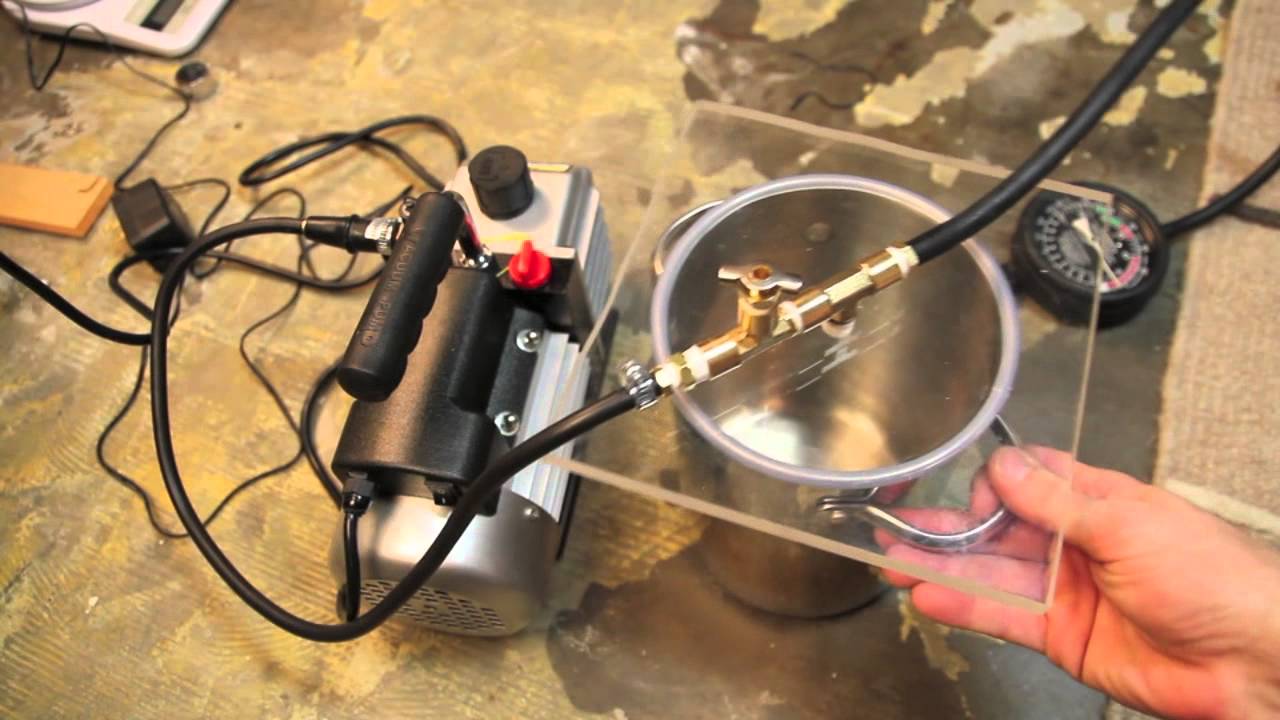 How to make a homemade vacuum chamber for degassing silicone YouTube