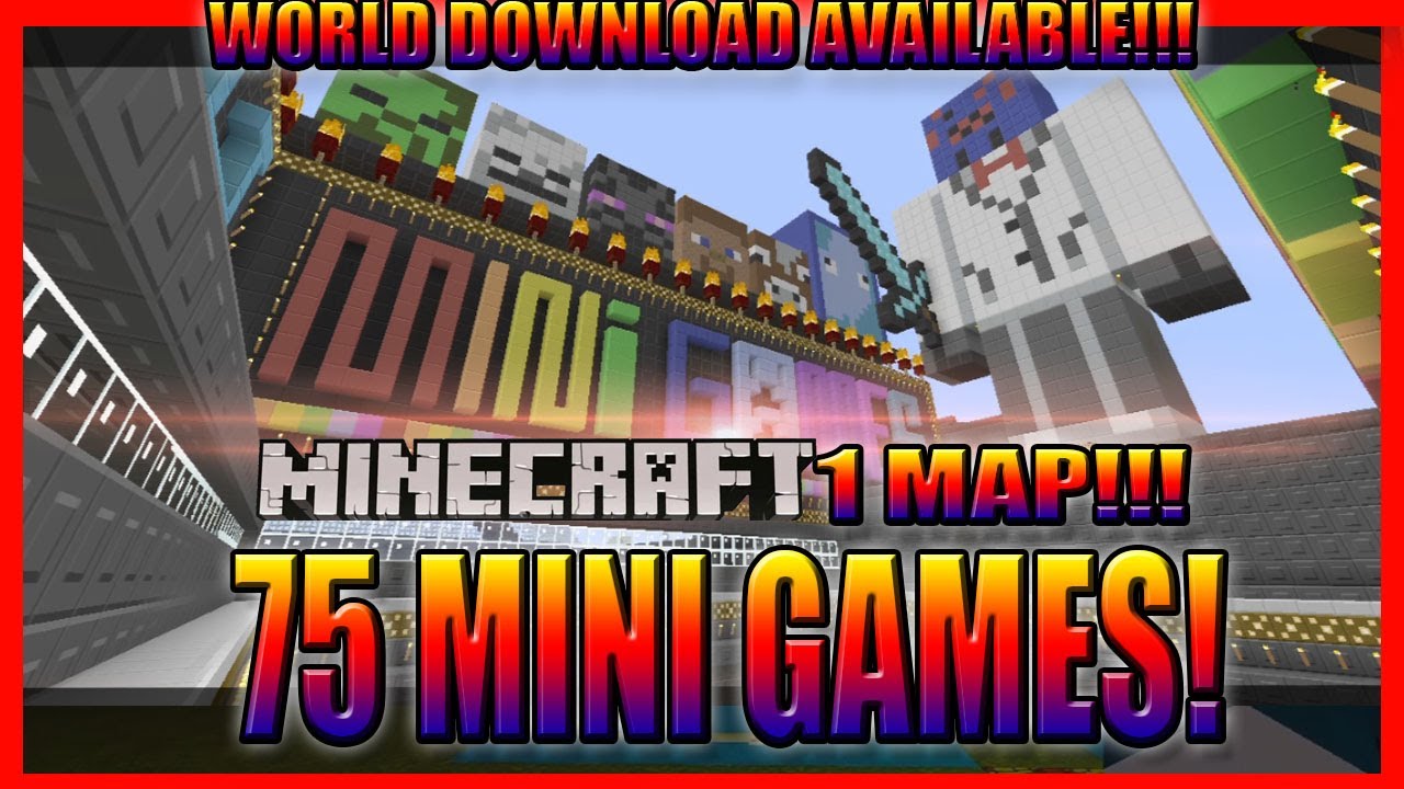 Minecraft Huge Map Download with 75 Mini Games!!!(XBOX 360) YouTube