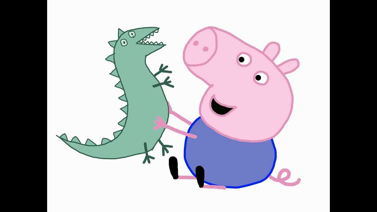 Step by step guide. Pig (Peppa Pig) How to draw a easy? Джордж