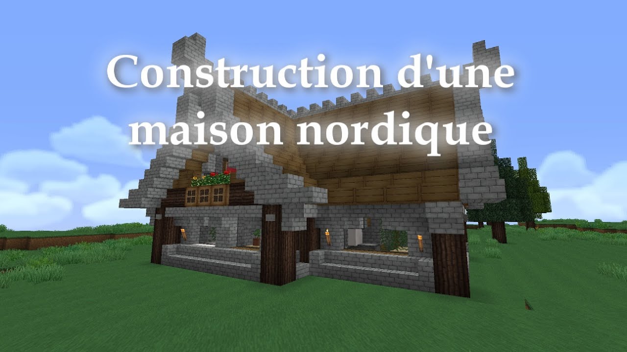[Minecraft] Construction d'une maison nordique / style Skyrim YouTube