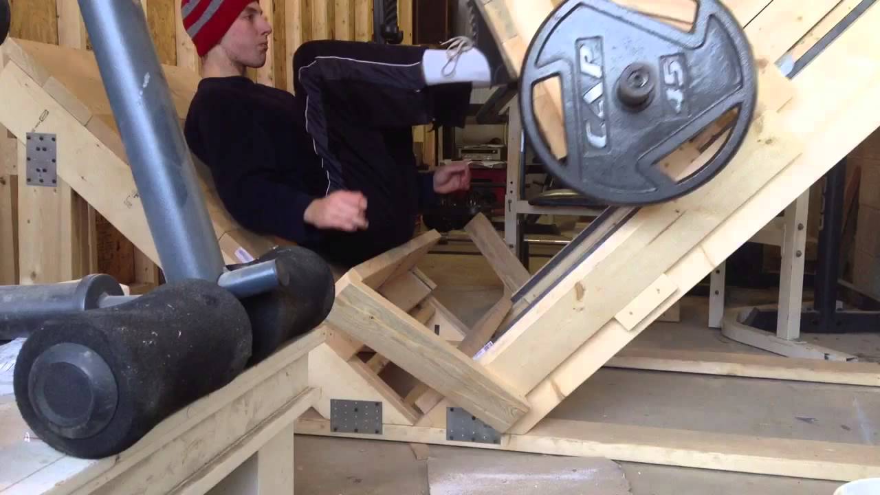 Our Homemade Leg Press Machine YouTube
