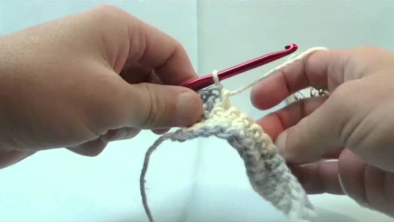 Half Double Crochet Left Handed Crochet Lesson 4 YouTube