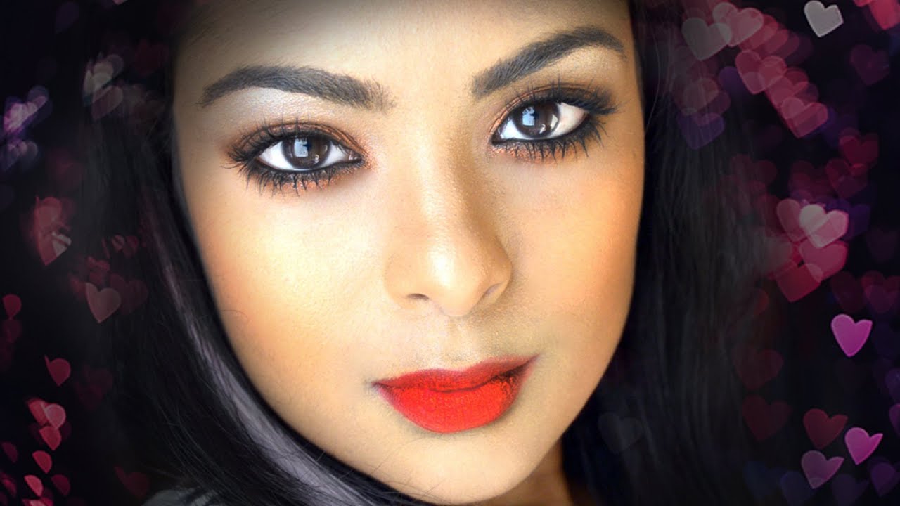Sexy Date Night Makeup 1 Eyeshadow Tutorial (Copper Eyeshadow) For Brown Girls / Indian Skin