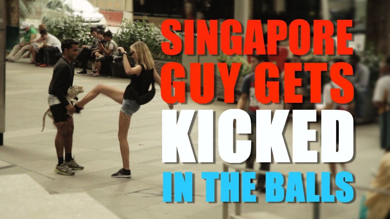 Singapore Guy Gets Kicked In The Balls Ministry of Funny
