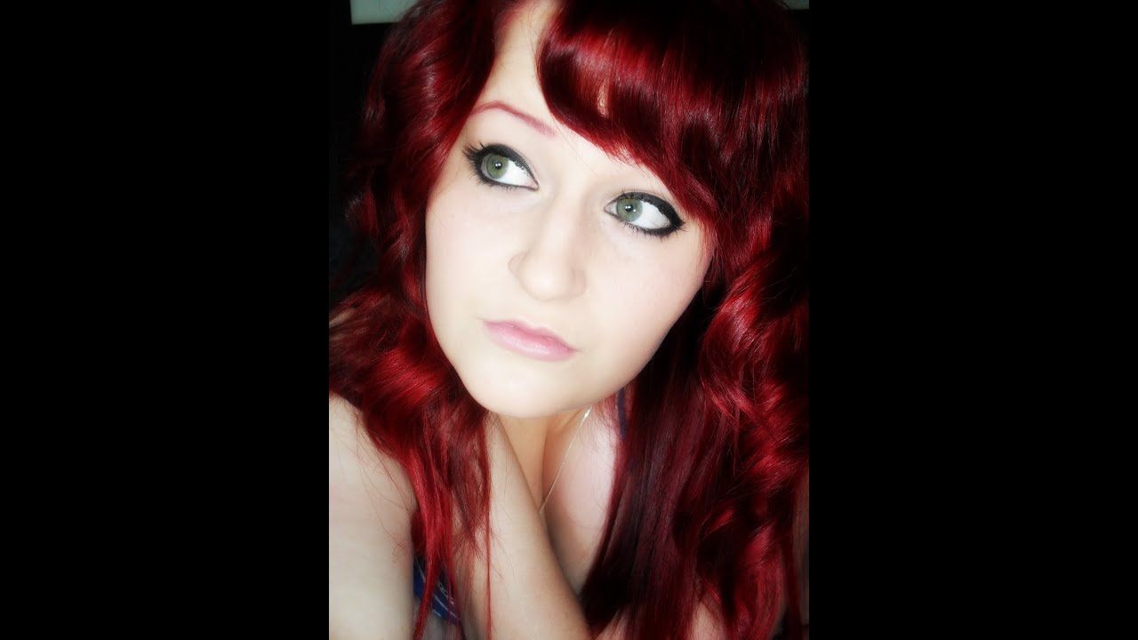 La Riche Directions Poppy Red Hair Dye Application and Results YouTube