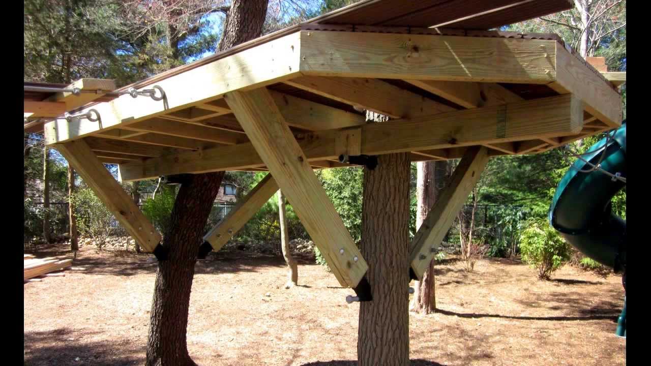How to Install a Tree House Knee Brace & Bracket YouTube
