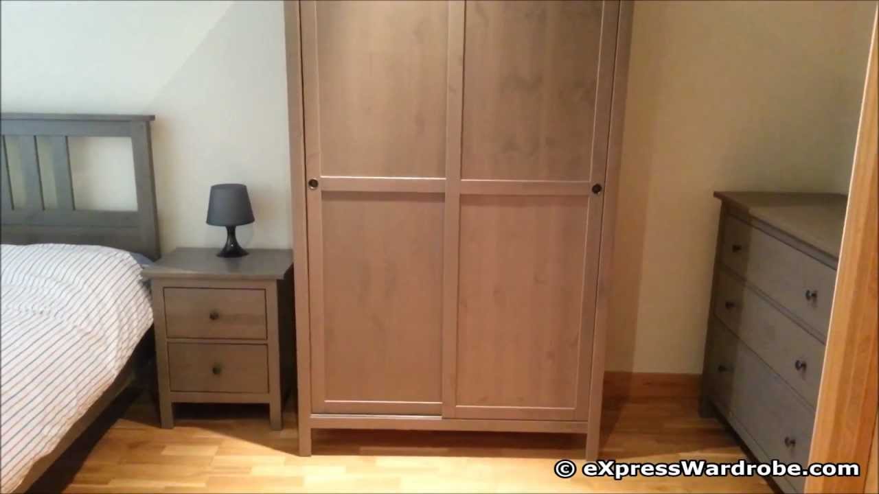 IKEA Hemnes 2 Sliding Door Wardrobe Design YouTube