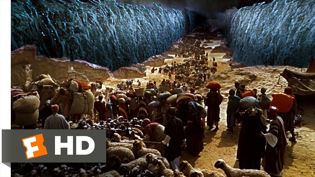 Moses Parts the Sea The Ten Commandments (6/10) Movie CLIP (1956) HD