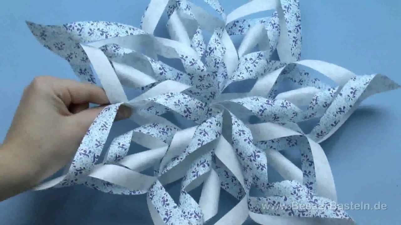Weihnachtsstern basteln einfaches LastMinuteGeschenk (paper star