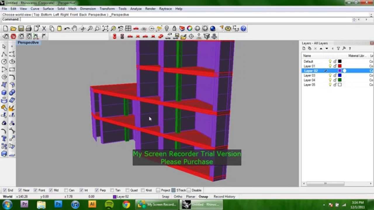 Taking a Sectional Perspective from a Rhino model YouTube