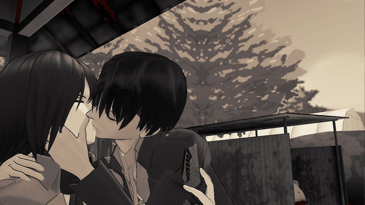 [MMD] Epic Kiss, Epic Slap [Levi x Mikasa] Attack on