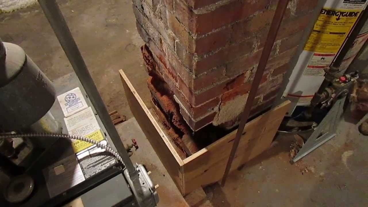 Home Repair Brick Chimney Base Crumbling Part 1 of 5 YouTube