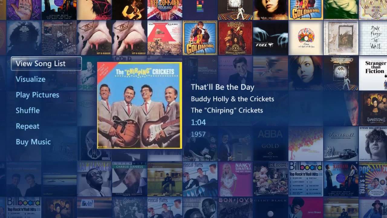 Music/Picture Wall in Windows Media Center in Windows 7 Beta 1 (Build