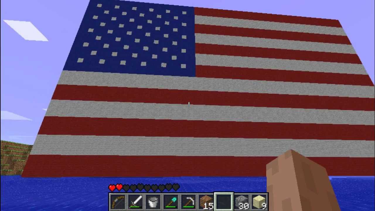 Minecraft American Flag YouTube