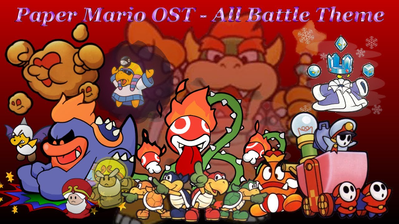 Paper Mario (N64) OST All Battle Theme's YouTube