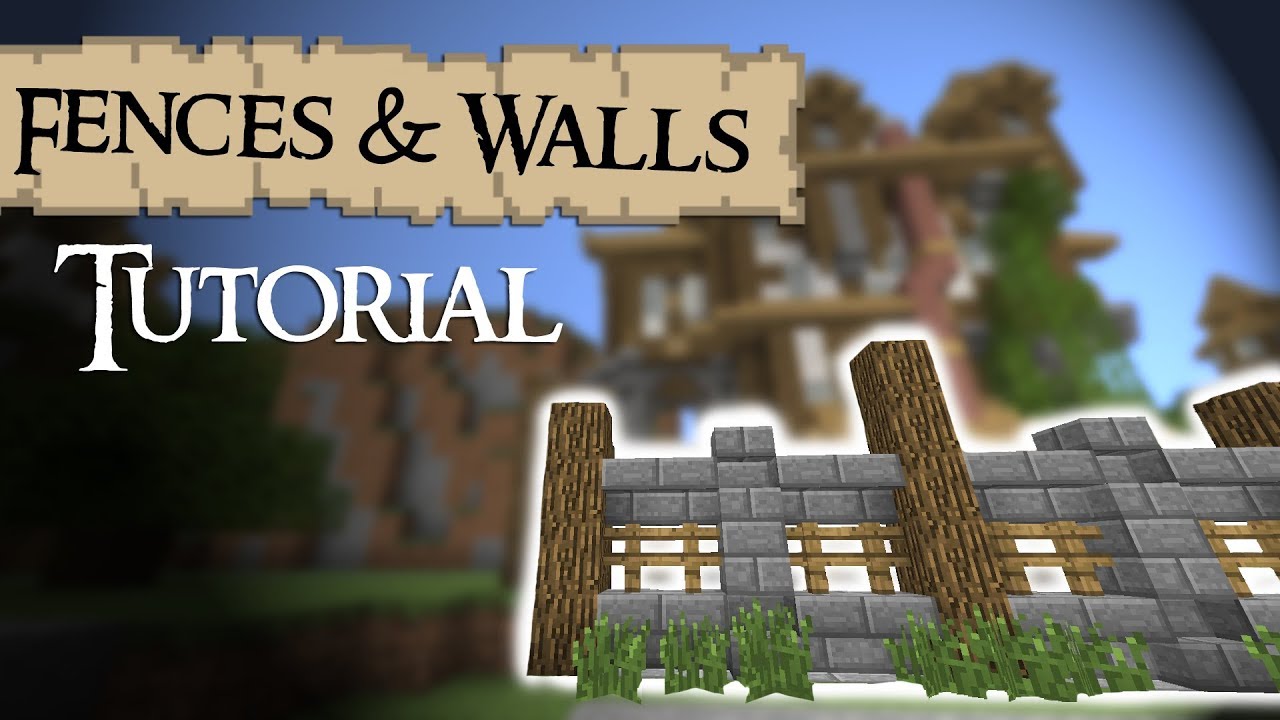 Minecraft Tutorial Medieval FENCES and WALLS YouTube