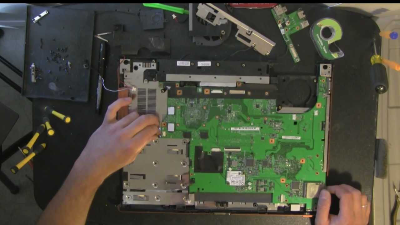 GATEWAY FX MS2252 laptop take apart video, disassemble, how to open