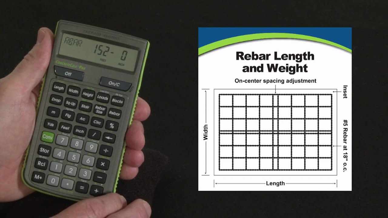ConcreteCalc Pro Rebar Calculations How To YouTube