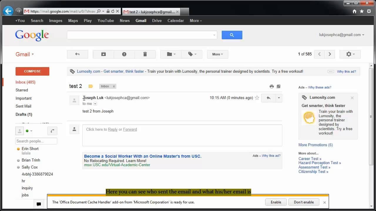 how to check your email (gmail user) YouTube