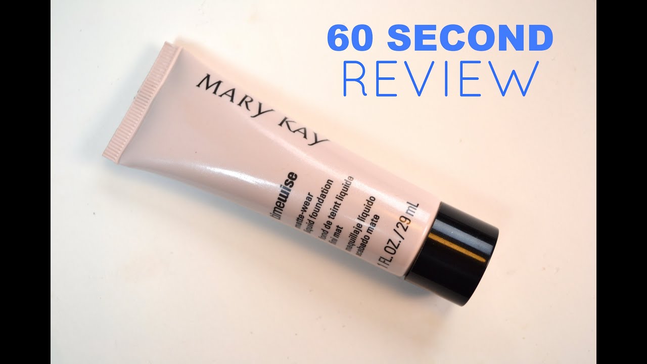 60 Second Review Mary Kay Timewise MatteWear Foundation Bailey B
